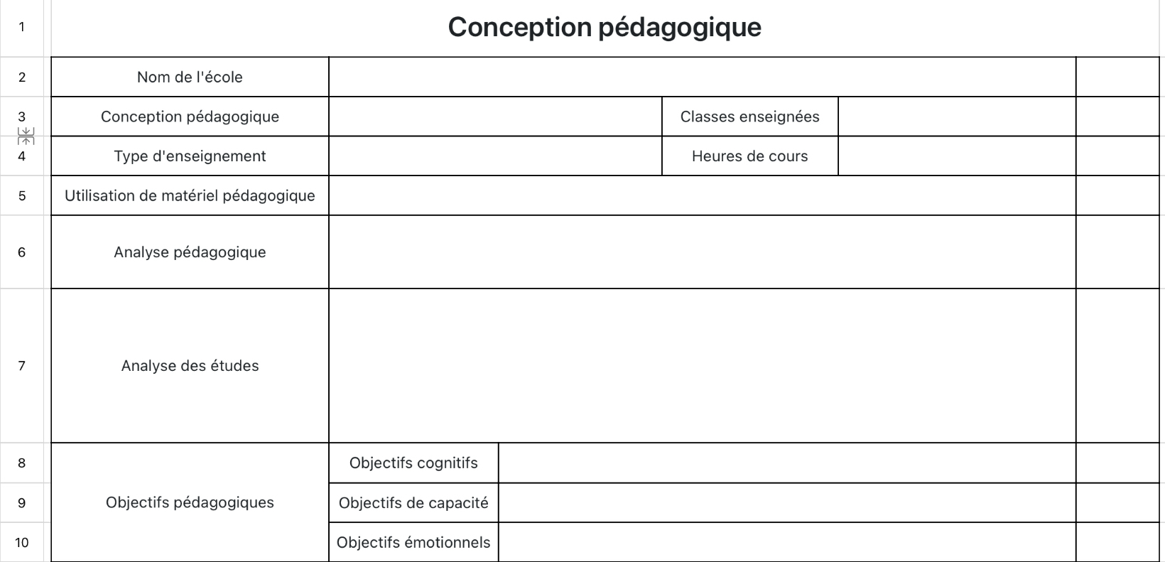 Conception pédagogique
